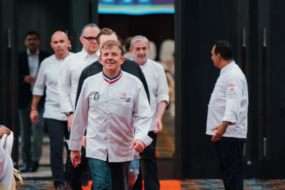 Chefs preparing food